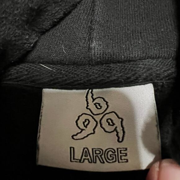 Juice WRLD 999 Club Already Dead Hoodie Sweatshirt Black Purple Mens Large - Picture 8 of 9